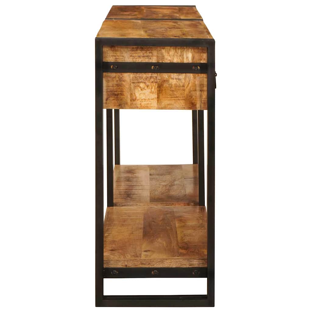 Console Tables 2 pcs Brown 160 x 33 x 75 cm Solid Mango wood